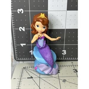 Disney Sofia The First Toy Mini Figure Mermaid Princess Purple Coral Reef Rock